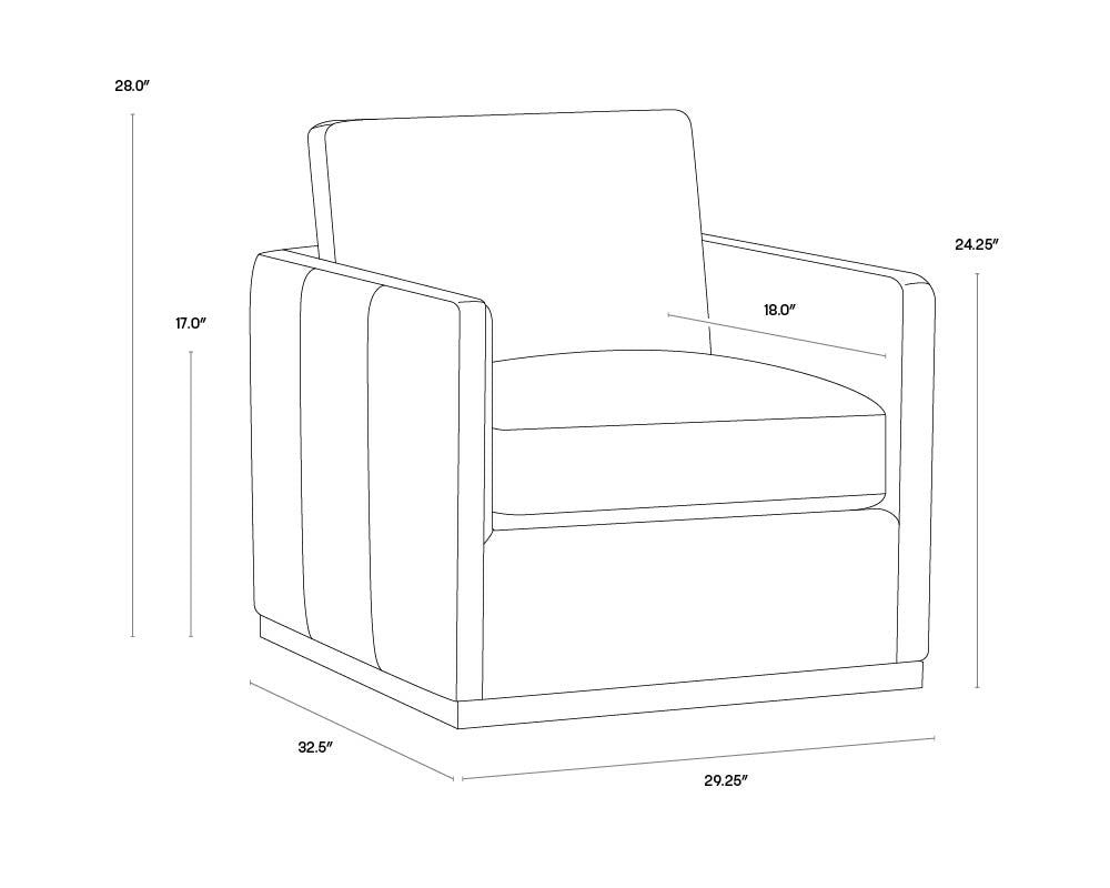 Portman Swivel Lounge Chair