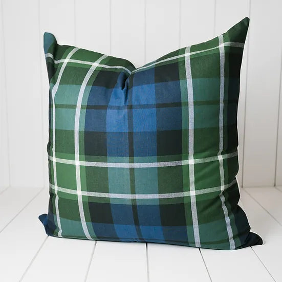 B.i. Pillow PLAID GLEN | NAVY & GREEN