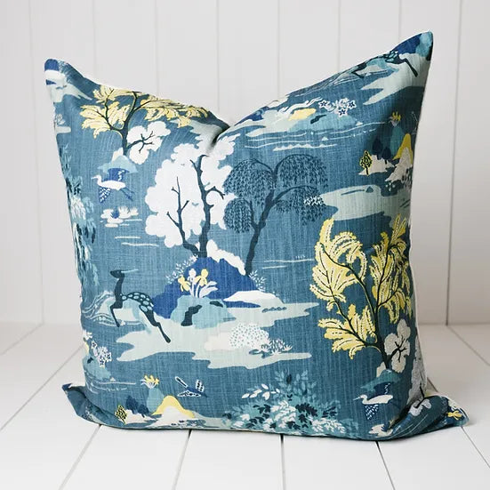 B.i. Pillow ASIAN GARDEN | INDIGO