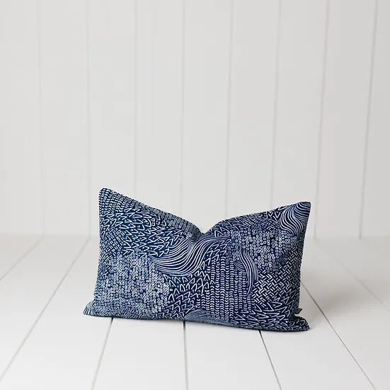 B.i. Pillow - SKETCHWORK | INDIGO