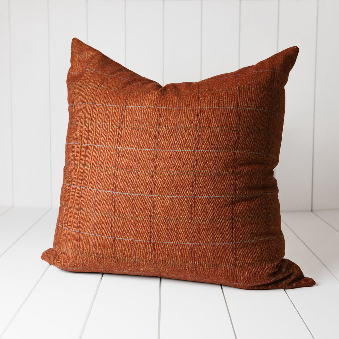 B.i. Pillow - LUNDIE PLAID | CAYENNE